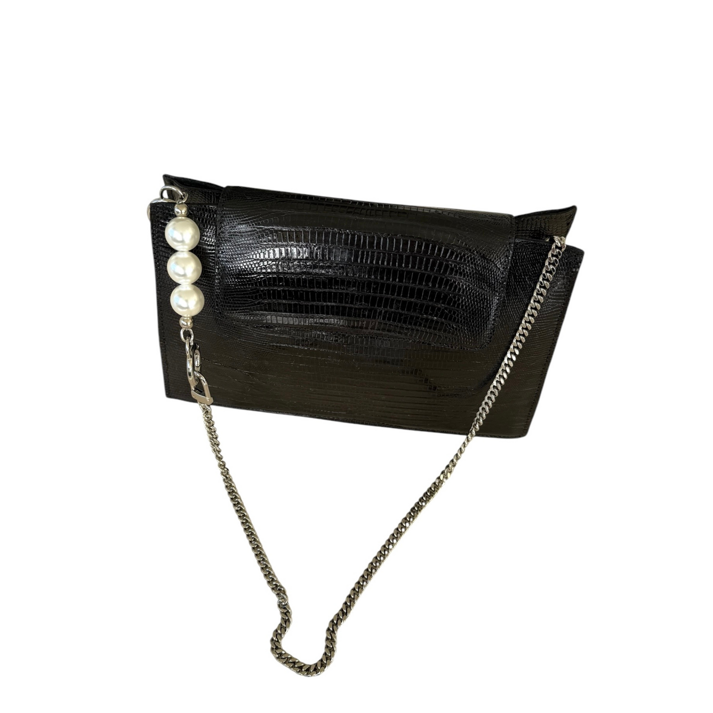 Kristi Clutch in Lizard Skin