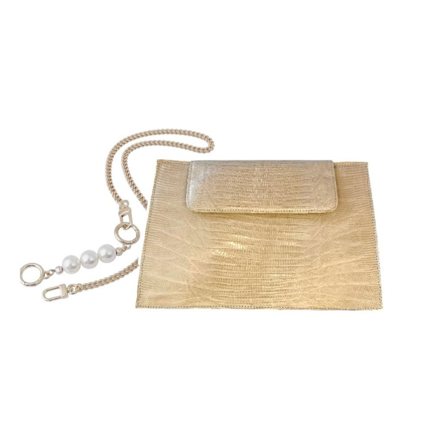 Kristi Clutch in Lizard Skin