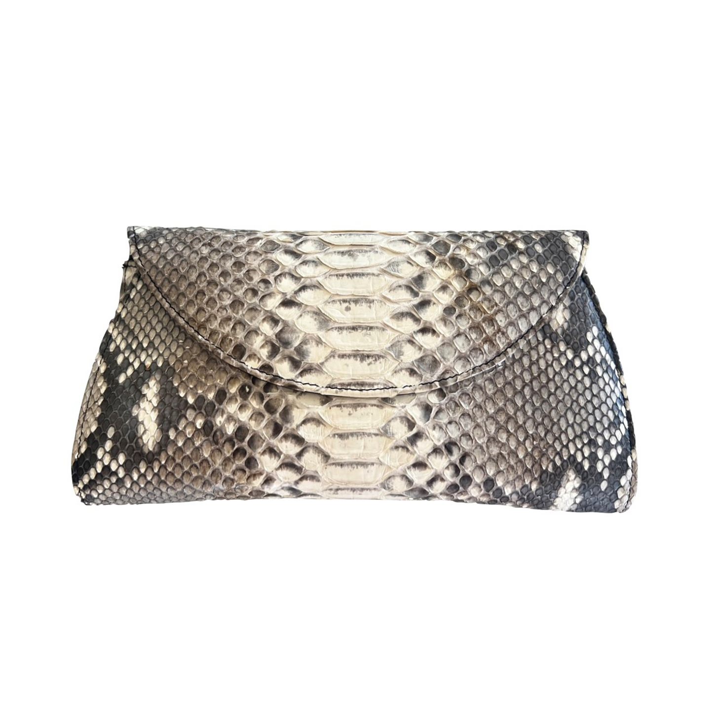 Half Moon Clutch in Python Skin