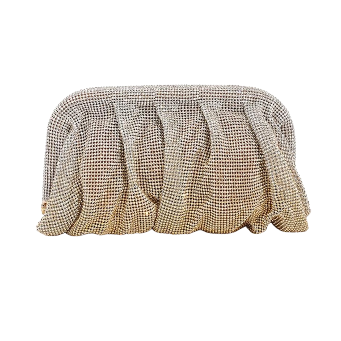 Pleated Sparkle Clutch