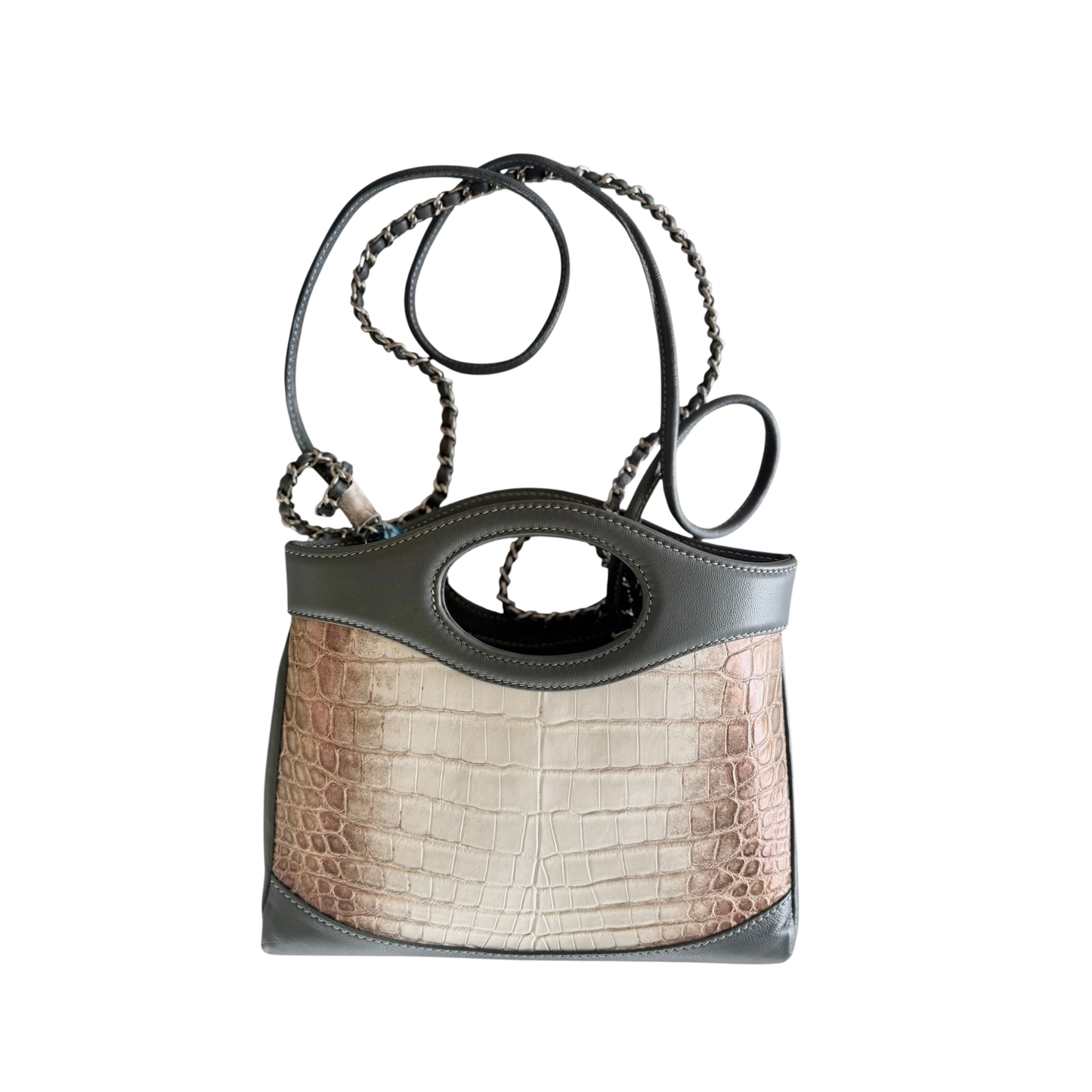 Grace Handbag in Himalaya Nile Crocodile Belly Skin