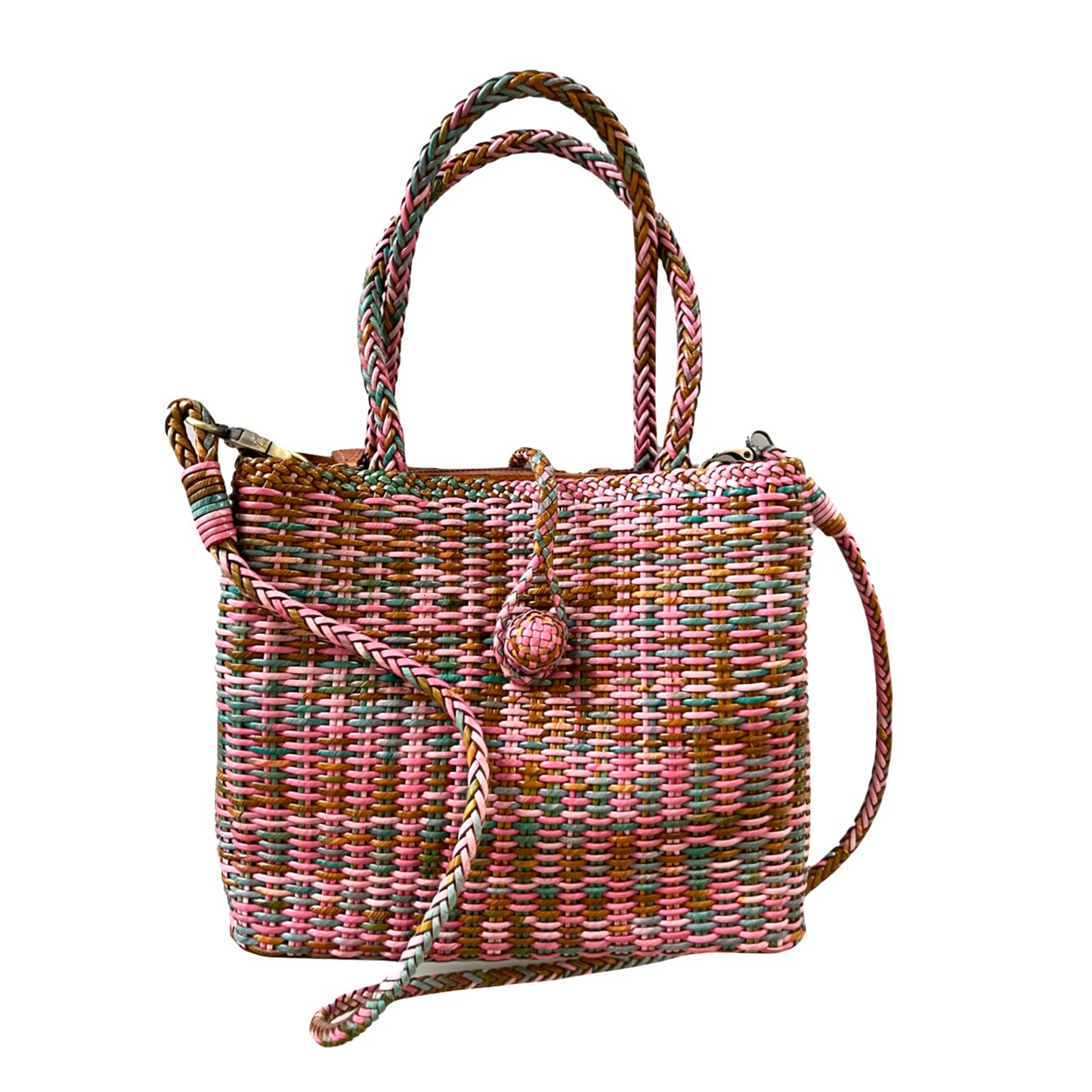 Woven Leather Tote