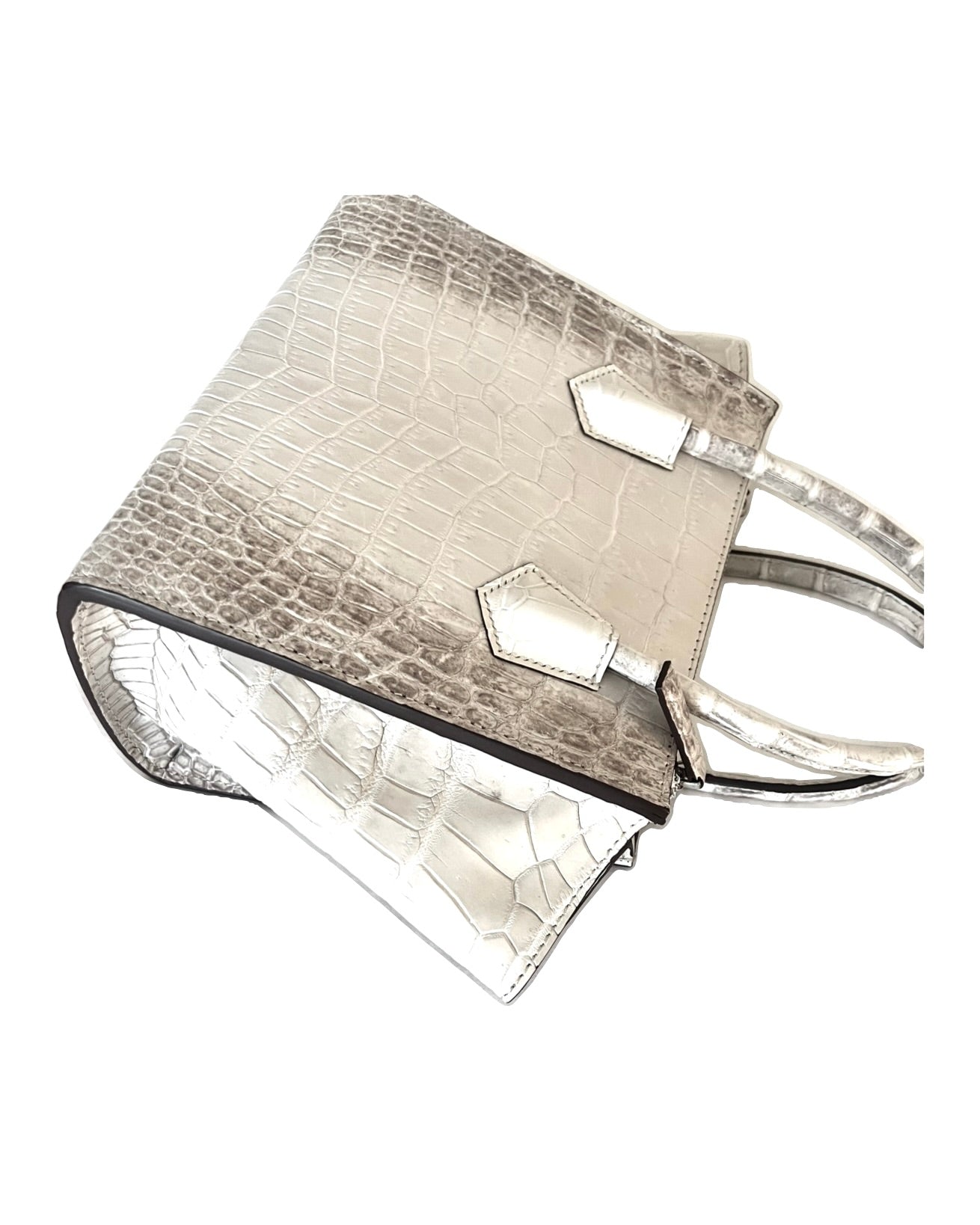 Angle Handbag in Himalaya Crocodile Skin
