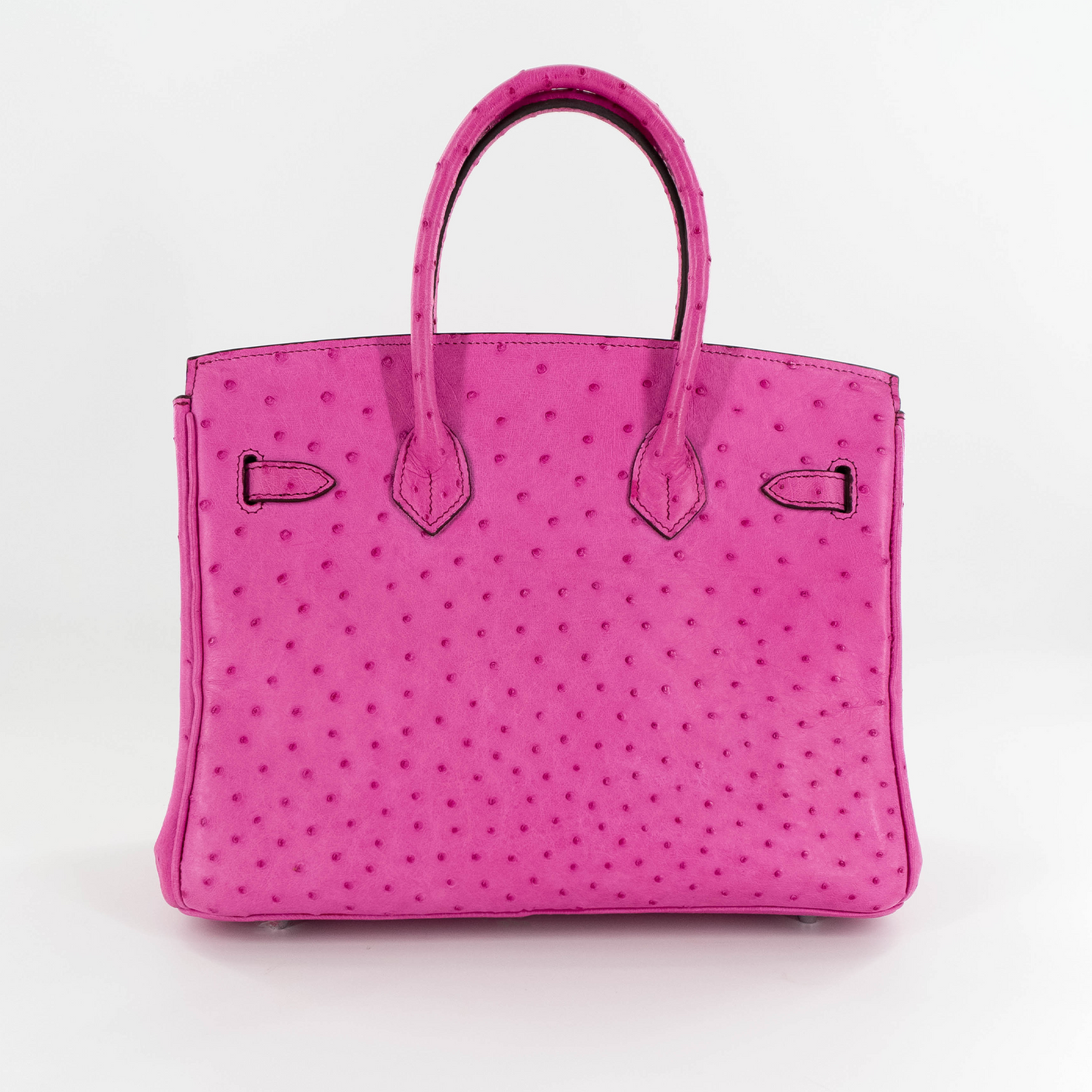 Duchess Handbag in Pink Ostrich Skin
