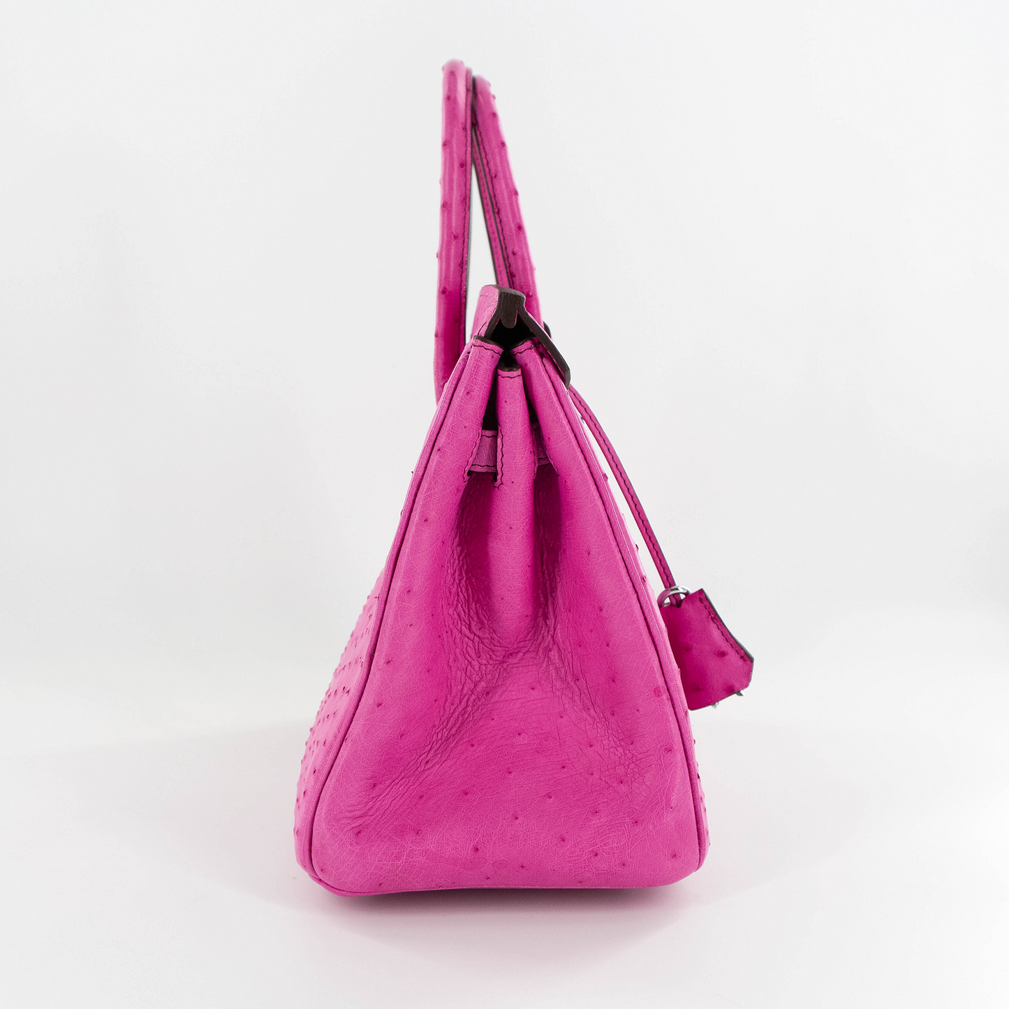 Duchess Handbag in Pink Ostrich Skin