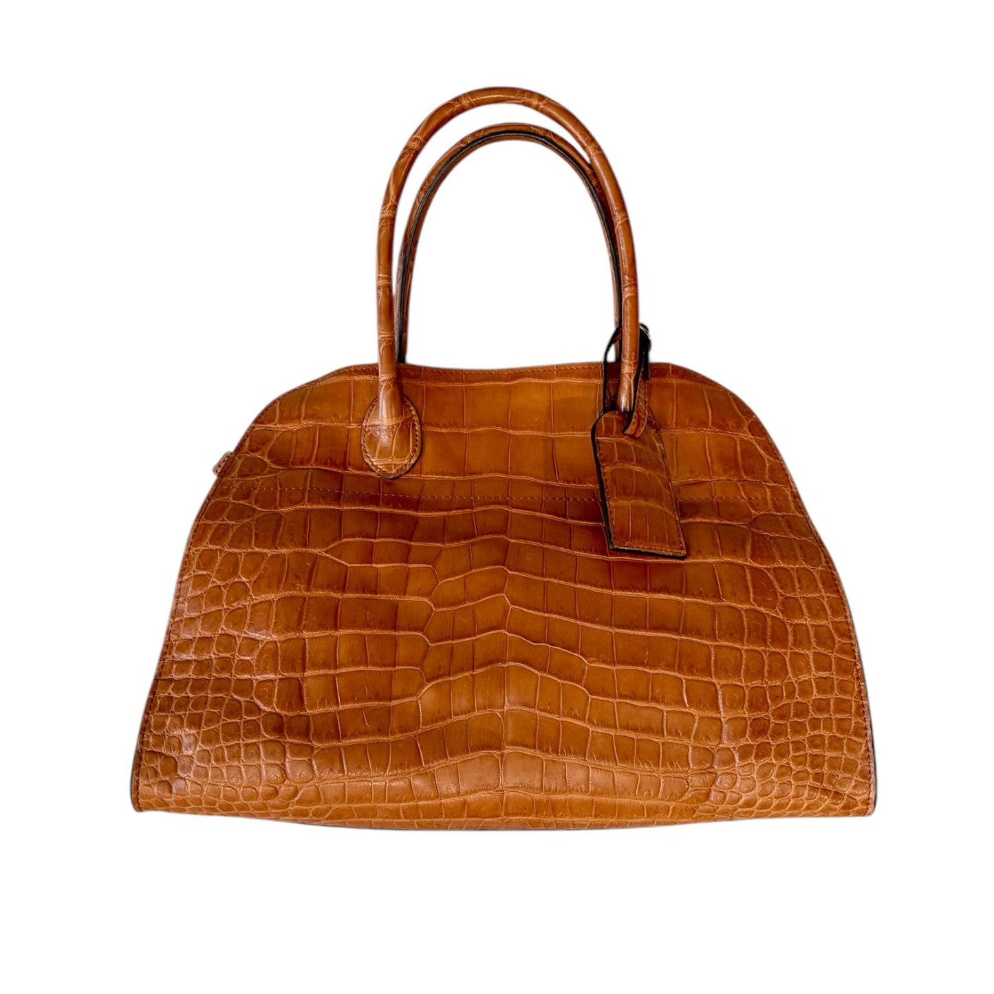 Rowena Handbag in Cognac Crocodile Skin