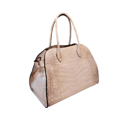 Rowena Handbag in Himalaya Crocodile Skin