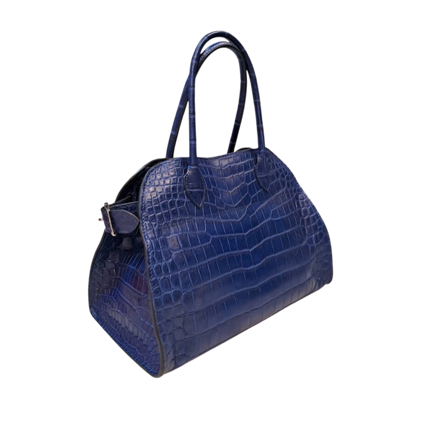 Rowena Handbag in Royal Blue Crocodile Skin