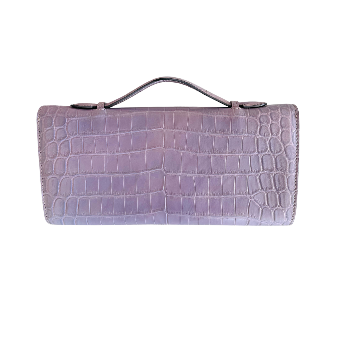 Long Clutch in Lilac Matte Nile Crocodile Skin