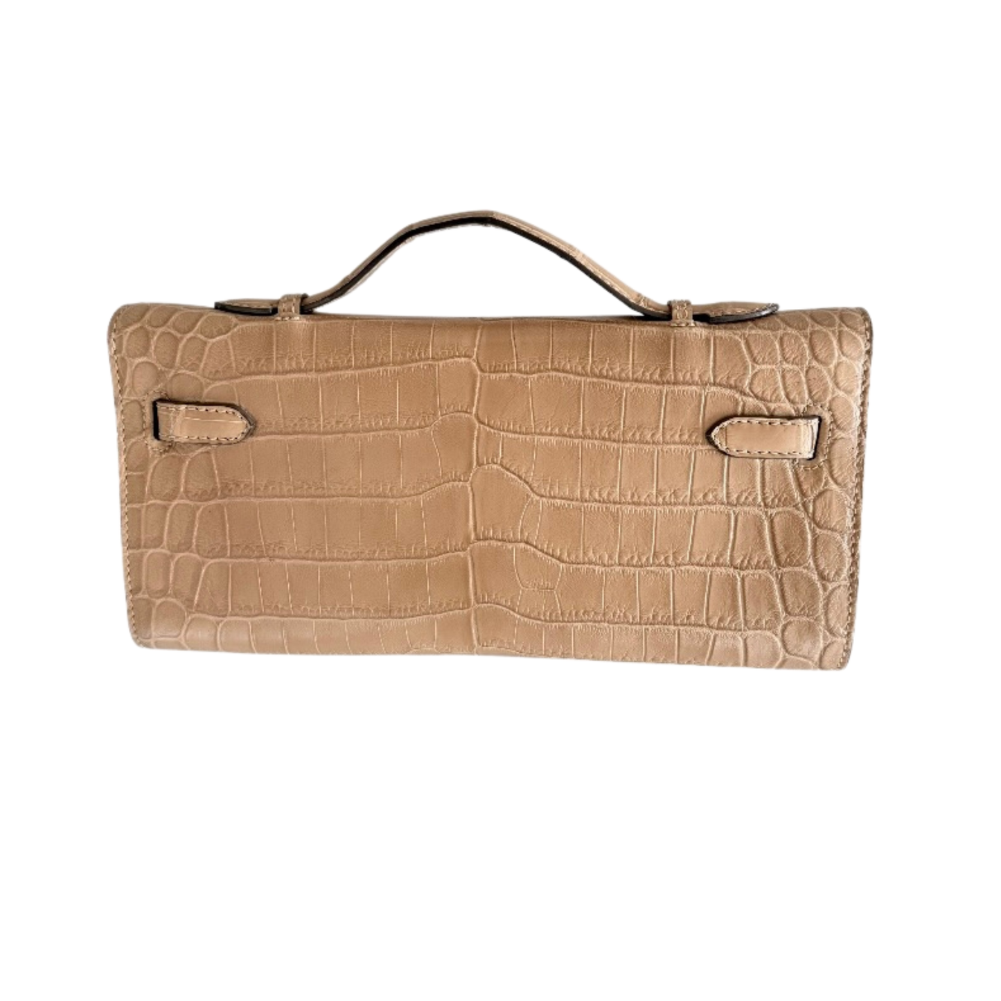 Princess Clutch in Beige Matte Nile Crocodile Skin