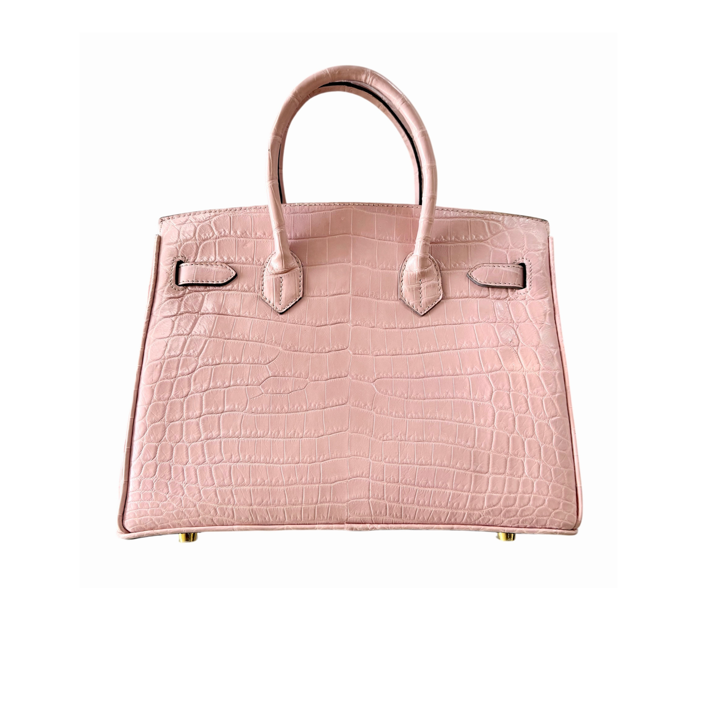 Duchess Handbag in Light Pink Nile Crocodile Belly Skin