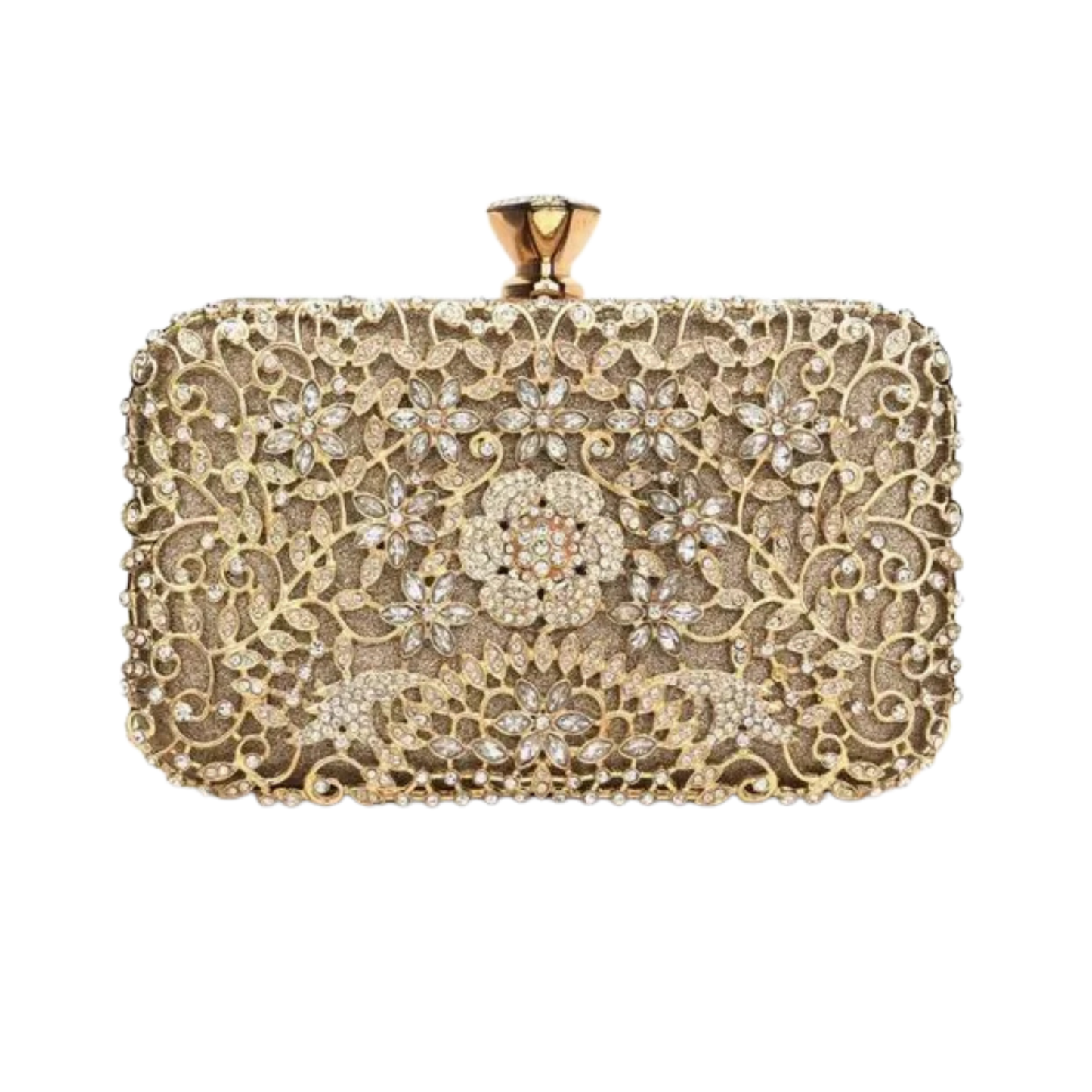 Rhinestone Standing Clutch