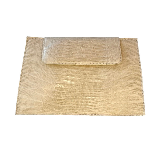 Kristi Clutch in Lizard Skin
